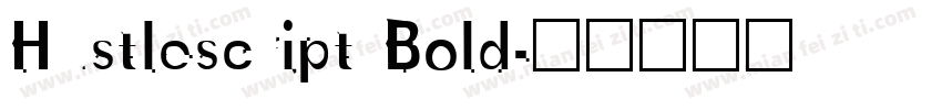 Hustlescript Bold字体转换